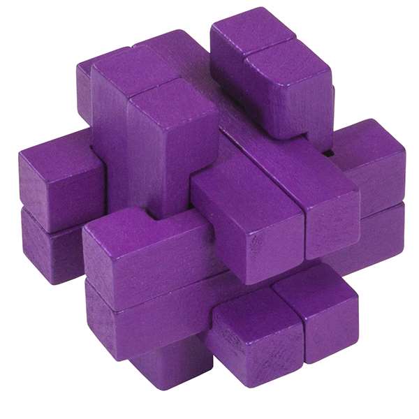 COLOUR 3D PUZZLES - PURPLE